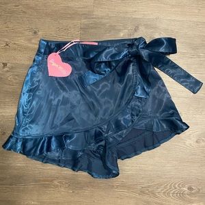 NWT Dolls Kill / Sugar Thrillz Basically Royal Wrap Skort